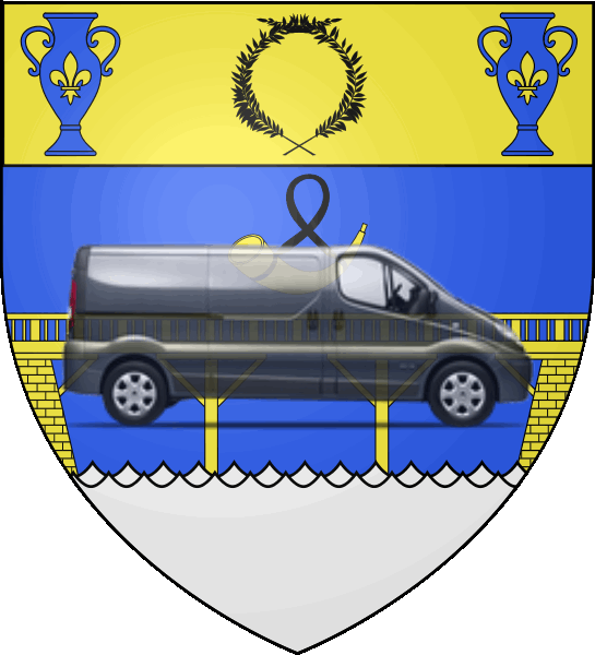 camion sur blason ville de Sèvres