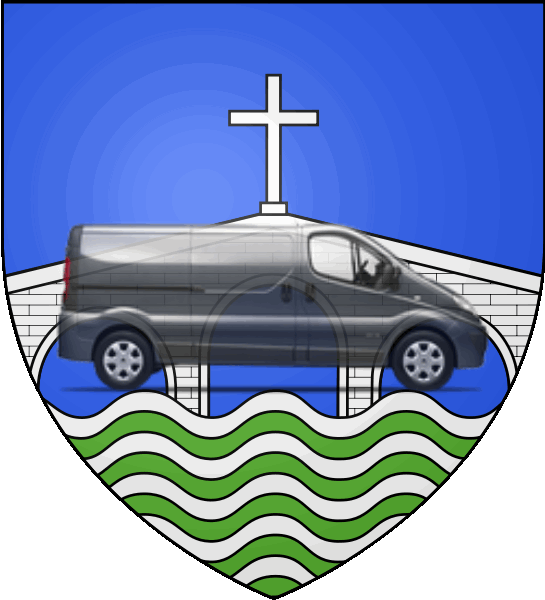camion sur blason ville de Sorgues