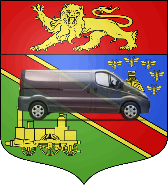 camion sur blason ville de Sotteville-lès-Rouen