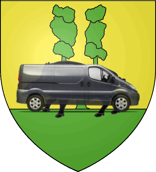 camion sur blason ville de Talence