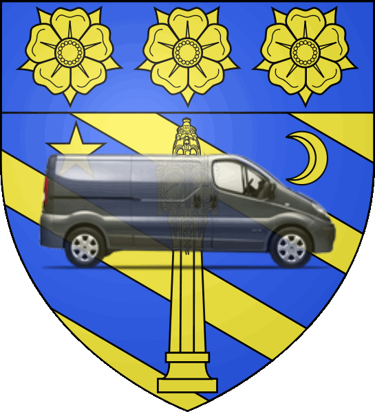 camion sur blason ville de Tassin-la-Demi-Lune