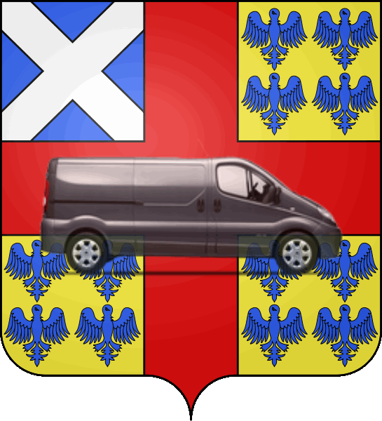 camion sur blason ville de Taverny