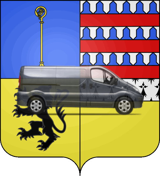 camion sur blason ville de Tergnier