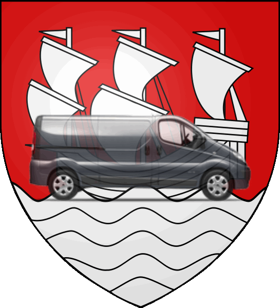 camion sur blason ville de Thiers