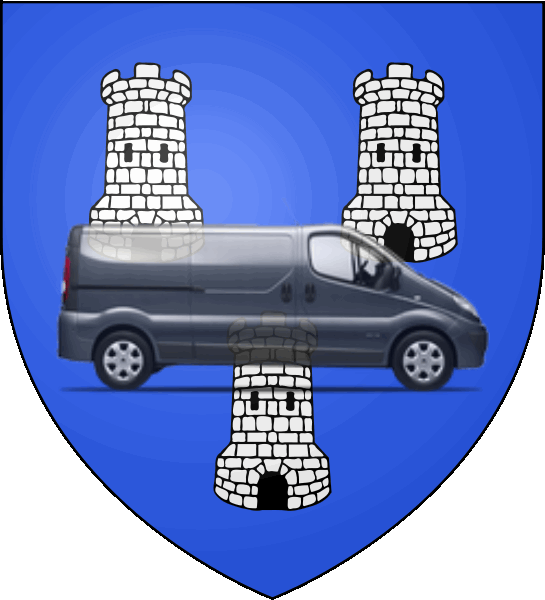 camion sur blason ville de Tournon-sur-Rhône