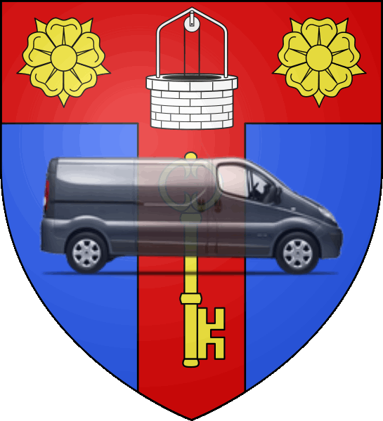camion sur blason ville de Trouy
