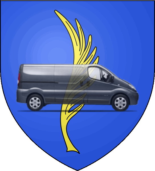 camion sur blason ville de Valbonne