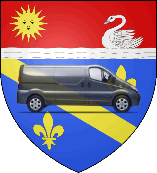 camion sur blason ville de Valence