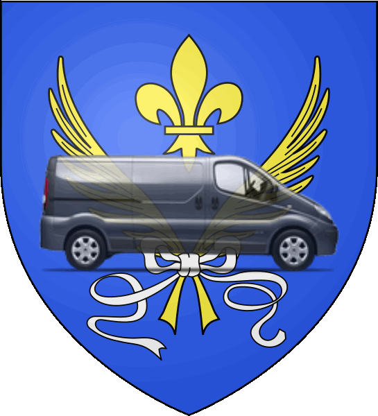camion sur blason ville de Vallauris