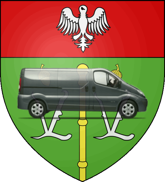 camion sur blason ville de Vandoeuvre-lès-Nancy