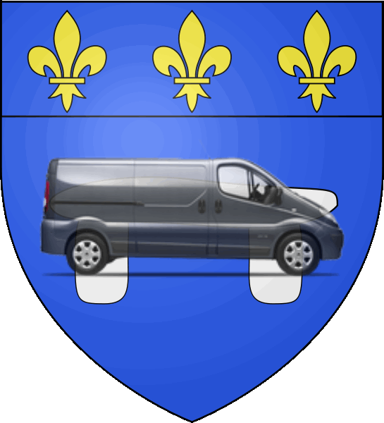 camion sur blason ville de Vauréal