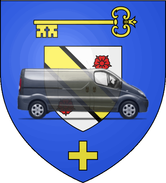 camion sur blason ville de Vedène