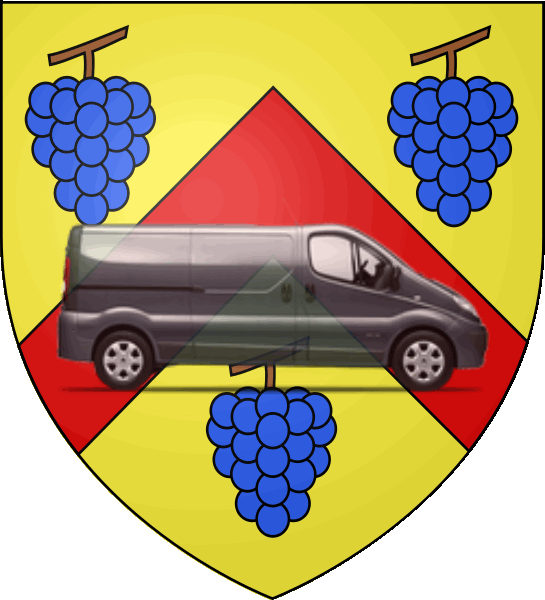 camion sur blason ville de Verneuil-sur-Seine