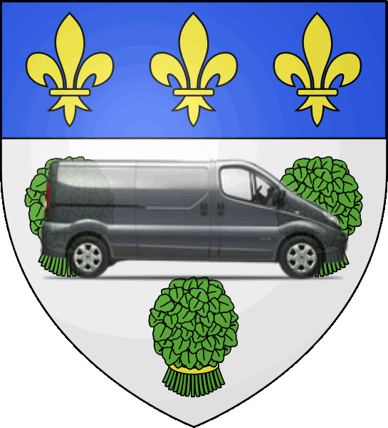camion sur blason ville de Vernon