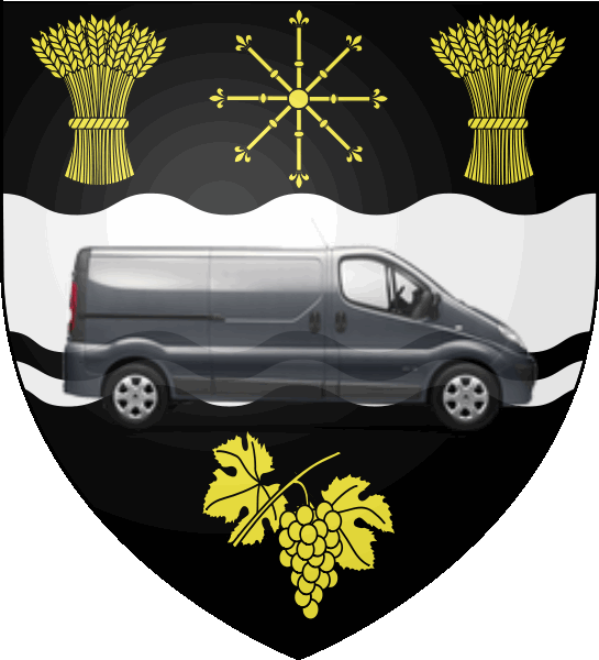 camion sur blason ville de Vigneux-sur-Seine