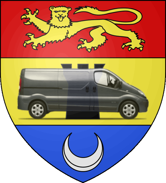 camion sur blason ville de Villenave-d'Ornon