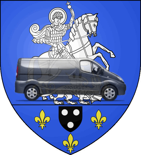 camion sur blason ville de Villeneuve-Saint-Georges