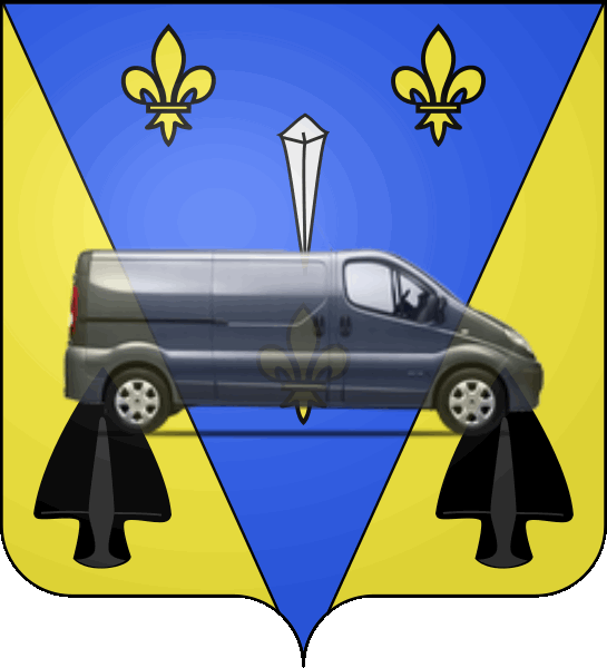 camion sur blason ville de Villepinte