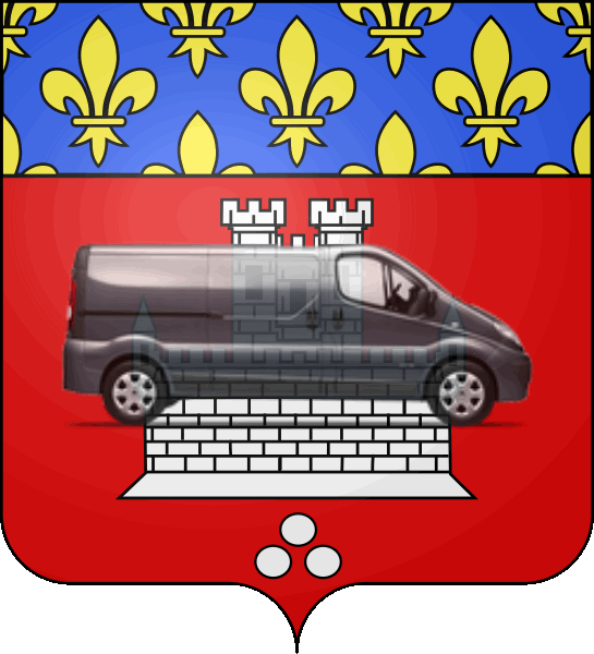 camion sur blason ville de Vincennes