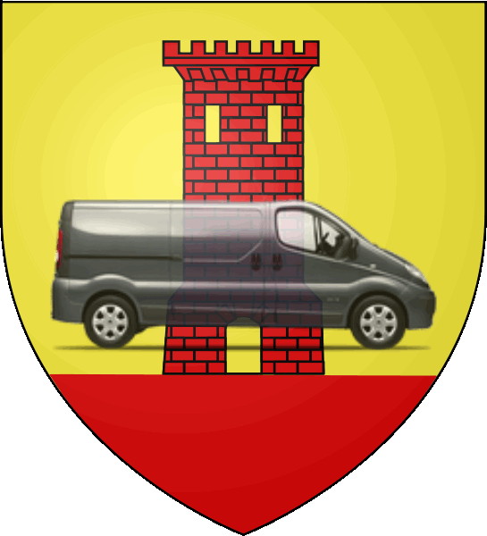 camion sur blason ville de Vitrolles