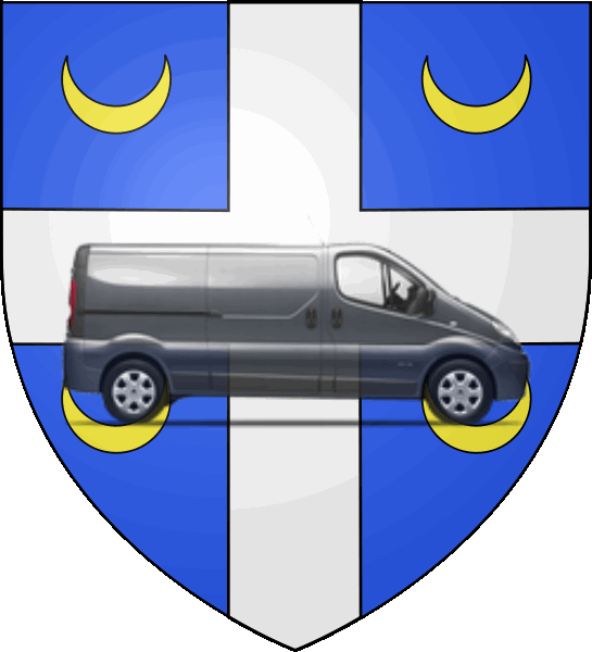 camion sur blason ville de Voisins-le-Bretonneux