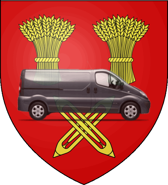 camion sur blason ville de Yvetot