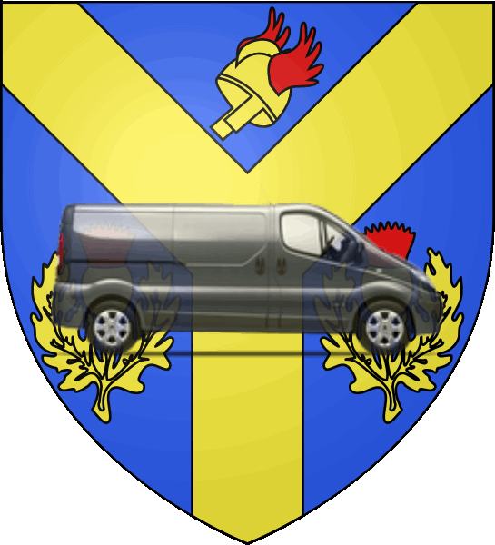camion sur blason ville de Yzeure