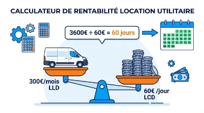 Calculateur de seuil de rentabilité pour location longue durée d'utilitaire