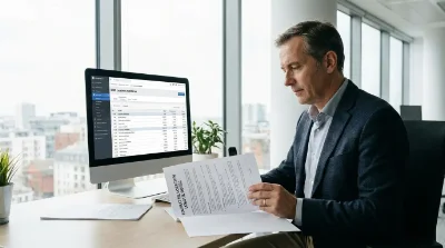 Expert-comptable calculant la déduction fiscale d'un contrat LLD