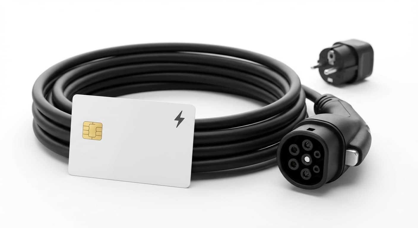 Badge de recharge et câbles fournis par les loueurs