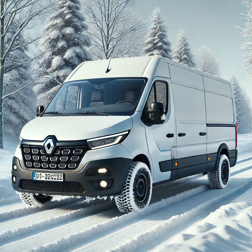 camion avec pneus neige