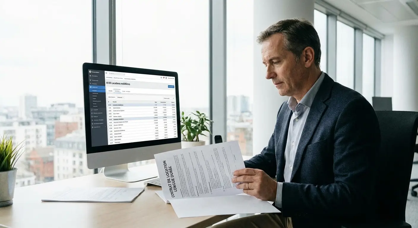 Expert-comptable calculant la déduction fiscale d'un contrat LLD