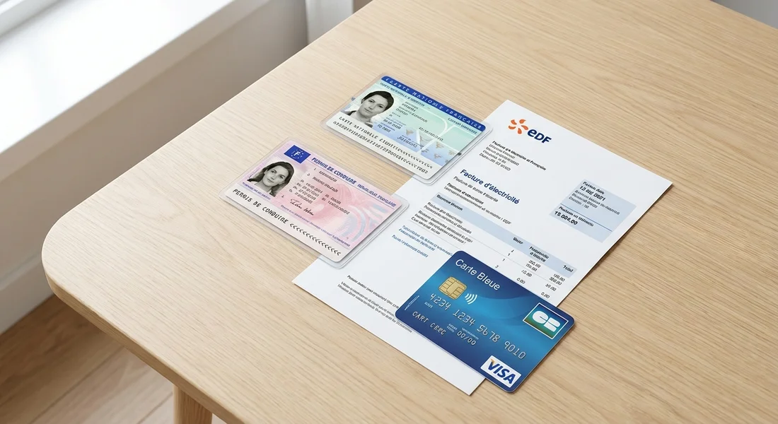 Documents nécessaires pour louer un utilitaire : permis, carte d'identité, justificatif de domicile