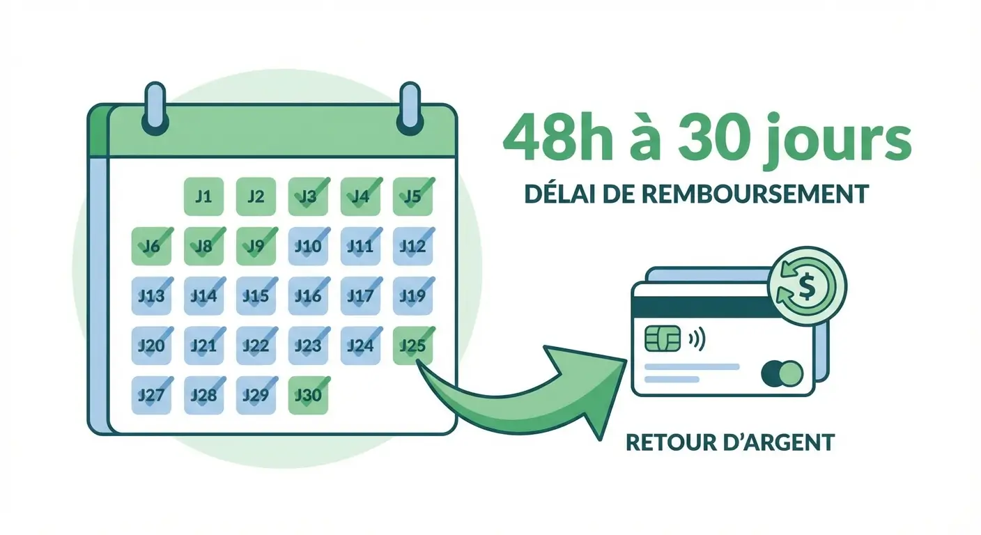 remboursement caution calendrier