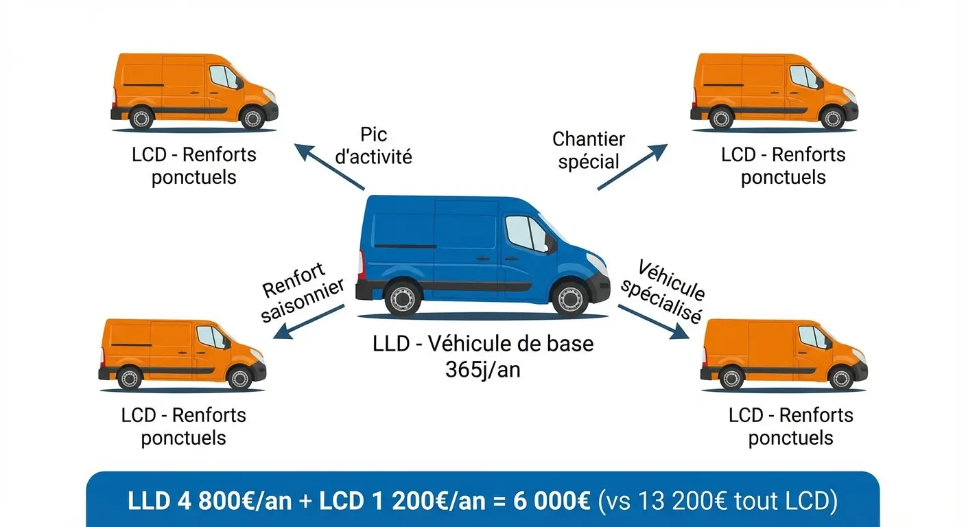 Illustration d'une stratégie combinant LLD et location courte durée