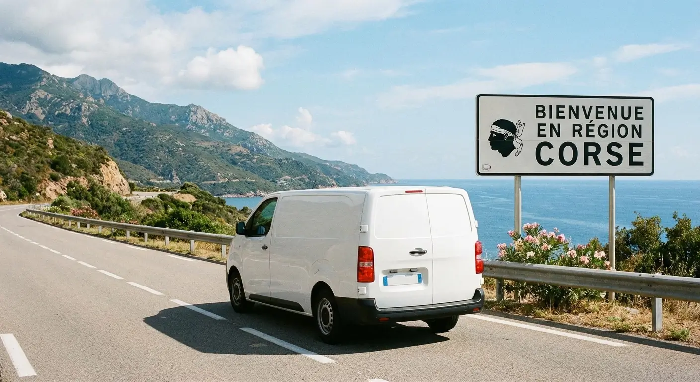 Camion de location roulant en région Corse 