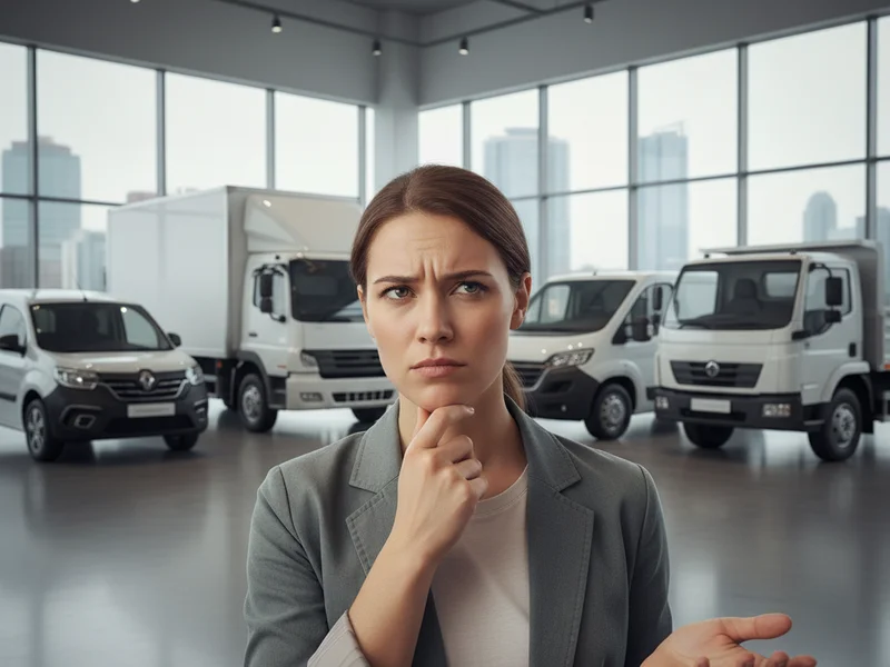 jeune personne se posant des questions sur quel véhicule utilitaire choisir