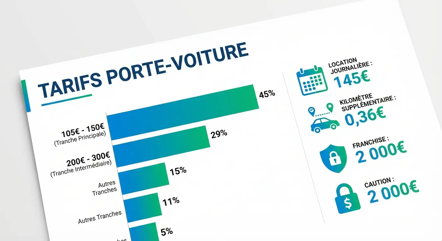 Grille tarifaire location porte-voiture