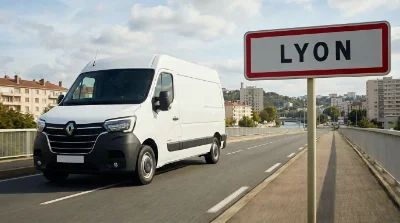 camion utilitaire circulant à Lyon